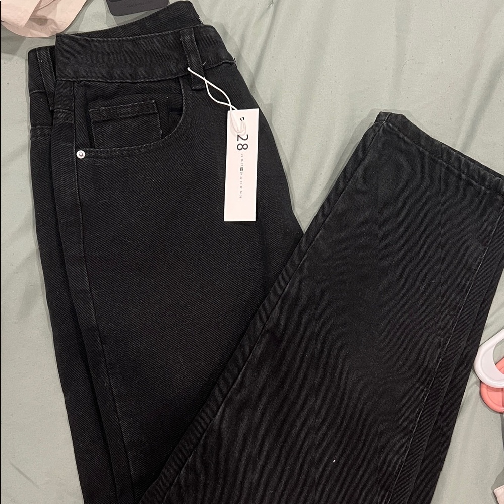 SHEIN Charcoal Black Denim Pants